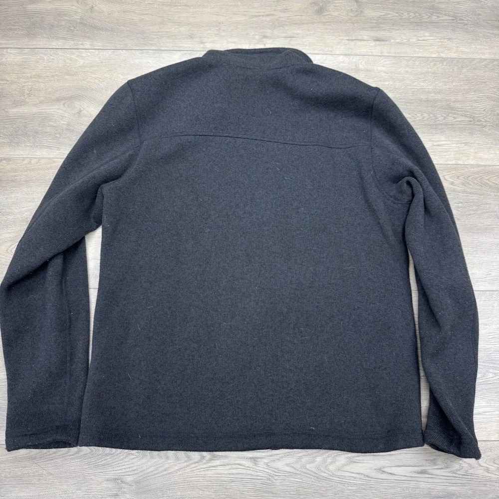 The North Face Gray Black Sweater Style Jacket Men's Sz M Casual Preppy